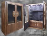 Встраиваемый оружейный сейф в мебель. Элитная оружейная витрина EGS-B12EL-D2000P